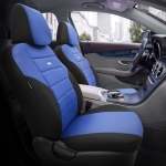 Комплект Тапицерия SelectedFit One Design by OTOM текстил  – Черно-Синя, за Предни и Задни Седалки