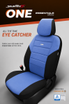 Комплект Тапицерия SelectedFit One Design by OTOM текстил  – Черно-Синя, за Предни и Задни Седалки
