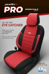 Комплект Тапицерия SelectedFit Pro Design by OTOM текстил с кожа  – Черно-Червена, за Предни и Задни Седалки