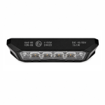 LED Габарит с оранжева блиц светлина и 9 блиц режима, 4 LED, 15.1W, E-Mark E9, ECE R65 / R10, IP67, 12–24V