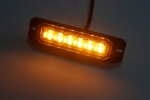 LED Габарит с оранжев блиц – 9 блиц режима, 6 LED, 15.6W, E-Mark E9, ECE R65 / R10, 12–24V