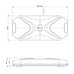 LED аварийна лампа 30W, 68 LED, 20 режима, магнитен монтаж с вендузи, E-Mark E9/E57, R65, IP67, 12–24V, оранжева светлина, опушен корпус