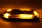 LED аварийна лампа 30W, 68 LED, 20 режима, магнитен монтаж с вендузи, E-Mark E9/E57, R65, IP67, 12–24V, оранжева светлина, опушен корпус