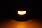 Оранжева LED аварийна лампа с опушен корпус, 36 LED, 19W, 7 режима, дистанционно, вградена батерия, магнит и вендуза, E-Mark E9, ECE R10, IP67, 12–24V
