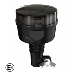 LED оранжева аварийна лампа с опушен корпус, 36 LED, 19W, 12–24V, 7 режима, E-Mark E9, ECE R65/R10, IP67, монтаж на стойка