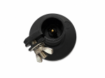 LED оранжева аварийна лампа с опушен корпус, 36 LED, 19W, 12–24V, 7 режима, E-Mark E9, ECE R65/R10, IP67, монтаж на стойка