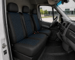 Комплект 2+1 Тапицерия за MERCEDES SPRINTER W906 2006-2018 – Еко кожа, Черна със син шев, 8 части