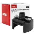 Регулируем ключ AMiO за маслен филтър, 60–80 mm, CrV, за монтаж и демонтаж