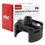 Регулируем ключ AMiO за маслен филтър, 80–115 mm, CrV, за монтаж и демонтаж