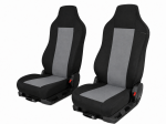 Комплект текстилна тапицерия за MAN TGA, TGL, TGX, TGS 2015–2021 г., 2 части, черно-сива