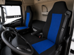 Комплект текстилна тапицерия за MAN TGA, TGL, TGX, TGS 2015–2021 г., 2 части, черно-синя