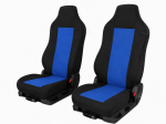 Комплект текстилна тапицерия за MAN TGA, TGL, TGX, TGS 2015–2021 г., 2 части, черно-синя