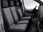 2+1 Текстилна тапицерия за предни седалки за Peugeot Expert 2016+, черно-сива, 7 части