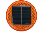 LED соларна аварийна лампа - буркан и маяк, оранжева, 18 LED, 4 режима, 12V, акумулаторна батерия, магнитен монтаж