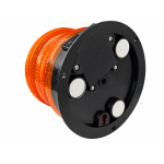 LED соларна аварийна лампа - буркан и маяк, оранжева, 18 LED, 4 режима, 12V, акумулаторна батерия, магнитен монтаж