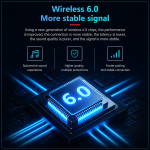 Комплект 2 бр. Интеркоми за каска Bluetooth 6.0, сдвояване помежду им, CVC + DSP шумопотискане, LED дисплей, IPX6, батерия 1000 mAh