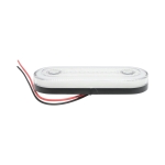Овален LED габарит 12-24V, бял, 24 LED с неон ефект, 115 x 44 мм