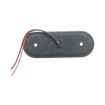 Овален LED габарит 12-24V, бял, 24 LED с неон ефект, 115 x 44 мм