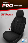 Комплект Тапицерия SelectedFit Pro Design by OTOM текстил с кожа  – Черно, за Предни и Задни Седалки