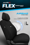 Комплект Тапицерия SelectedFit Flex Design by OTOM текстил  – Черна, за Предни и Задни Седалки