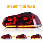 Комплект GTI FULL LED стопове за Volkswagen Golf 6 Mk6 R20 2008–2013 Хечбек Hatchback, динамични мигачи