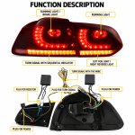 Комплект GTI FULL LED стопове за Volkswagen Golf 6 Mk6 R20 2008–2013 Хечбек Hatchback, динамични мигачи