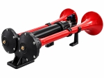 Двойна въздушна тромба клаксон Super Apollo Echo 24V за камиони и автобуси, 125dB, 3-10 Bar