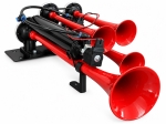 Петорна въздушна тромба клаксон Super Resonant Air Dadan 24V за камиони и автобуси, 125dB, 3-10 Bar