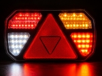 Комплект безжични LED стопове за ремарке, каравана и платформа, магнитни, 12V-24V, 5 функции, динамичен мигач, 7 пина, E-Mark E57, IP65, Куфар