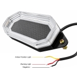 Комплект 2 бр. LED габарити с аварийна сигнализация и динамичен старт, 12V/24V, Жълти, 116 x 55 x 25 мм