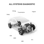 Автодиагностика ThinkCar ThinkDiag с Bluetooth, OBD2, 36 см удължителен кабел и 1 година безплатен лиценз
