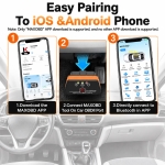 Автодиагностичен скенер OBD2 iCar 3 с Bluetooth 5.2 за Android и iOS, 12V, MAXOBD