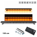 Оранжева LED аварийна лампа 135 см, 138W, 138 LED, 16 режима, ECE R65/R10, IP67, 12V/24V