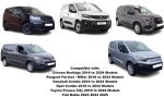 Комплект от 2бр. ветробрани за Peugeot Partner / Citroen Berlingo / Toyota Proace City / Opel Combo след 2018