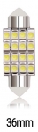 LED Лед Диодни Крушки, 16 SMD 5050 , 31мм, 36мм, 39мм, 41мм, 12V, Бяла Светлина