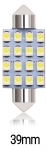 LED Лед Диодни Крушки, 16 SMD 5050 , 31мм, 36мм, 39мм, 41мм, 12V, Бяла Светлина