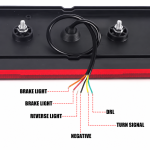Универсални LED Стопове 12V 24V с Бягащ Мигач, Стоп, Габарит и Заден Ход E9 Сертифицирани Комплект от 2 броя