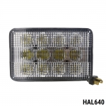 ЛЕД Диоден Халоген LED Фар - 5100lm 16.5cm 60W PRO - Късa/Дълга Светлина - John Deere със Задно Захващане