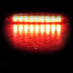 1 брой ЛЕД LED Червен Диоден Маркер Габарит Токос със 9 светодиода за камион ремарке бус ван каравана платформа 12V MAR852