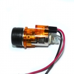 Универсална запалка за автомобил 12V с вградена светеща в оранжево светлина 28мм-29мм