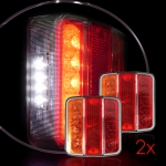 Комплект LED Диодни Стопове 12V 24V Волта бус камион ТИР ремарке
