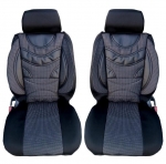 Луксзони калъфи тапицерия за автомобилни седалки тип масажор с лумбална опора Premium 1 черни