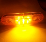 12V ЛЕД LED Оранжев Жълт Диоден Маркер Габарит Токос със 9 светодиода за камион ремарке бус ван каравана платформа