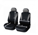 1+1 Нова Универсална тапицерия за предни седалки , калъфи за автомобил за бус ван текстил в сиво-черно