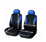 1+1 Нова Универсална тапицерия за предни седалки , калъфи за автомобил бус ван текстил в синьо-черно